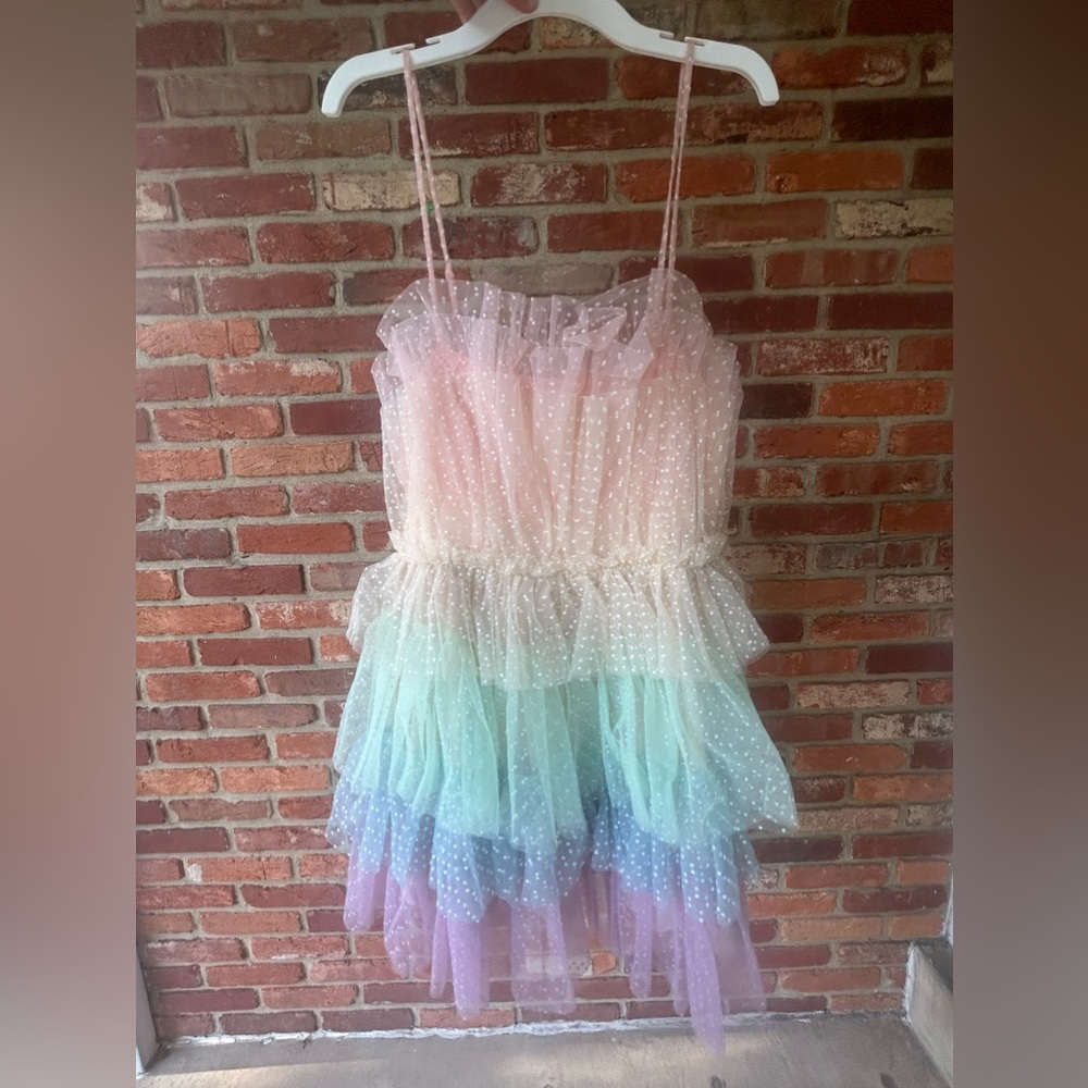 Pastel layered tulle dress NEW WITH TAGS